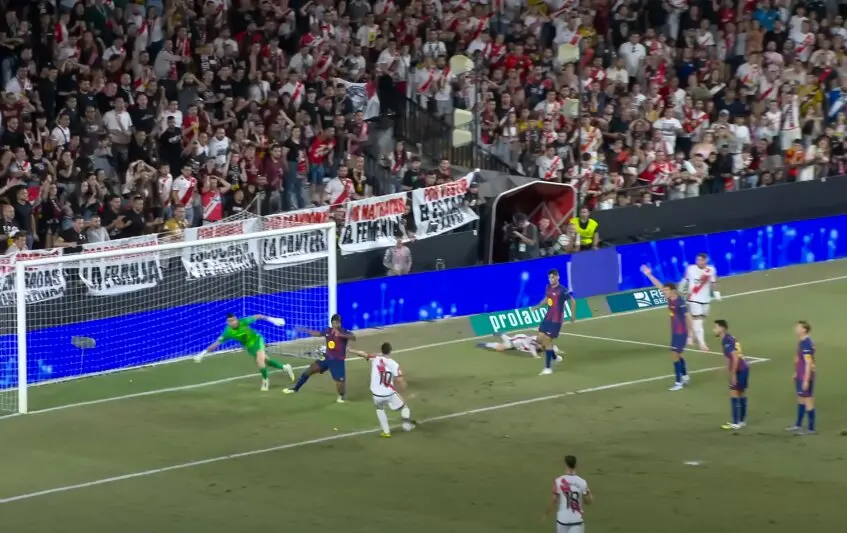 &Uacute;ltimo partido disputado entre el Rayo Vallecano y el Barcelona - YouTube
