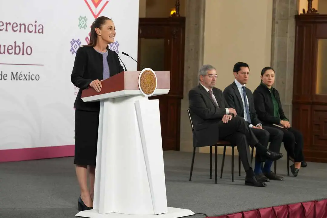 La presidenta Sheinbaum informó sobre una nueva llamada con el presidente Trump en la que hablaron sobre seguridad fronteriza, narcotráfico y comercio. Foto: Presidencia de México