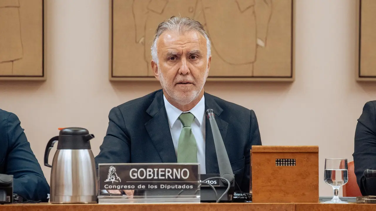 El ministro de Pol&iacute;tica Territorial y Memoria Democr&aacute;tica, &Aacute;ngel V&iacute;ctor Torres, comparece durante una comisi&oacute;n, en el Congreso de los Diputados, a 20 de marzo de 2024, en Madrid (Espa&ntilde;a). Durante la comparecencia, el ministro ha informado sobre las l&iacute;neas generales de la pol&iacute;tica de su departamento en materia de memoria democr&aacute;tica.,Image: 858299014, License: Rights-managed, Restrictions: , Model Release: no, Pictured: &Aacute;NGEL V&Iacute;CTOR TORRES, Credit line: Gabriel Luengas / Europa Press / ContactoPhoto