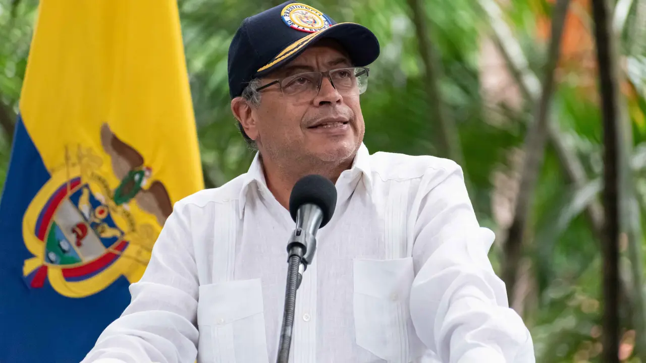 May 30, 2024, Bogota, Cundinamarca, Colombia: Colombian president Gustavo Petro takes part during an act of his official visit to the city of Medellin, Colombia, May 30, 2024.,Image: 879239448, License: Rights-managed, Restrictions: , Model Release: no, Credit line: Juan J. Eraso / Zuma Press / ContactoPhoto