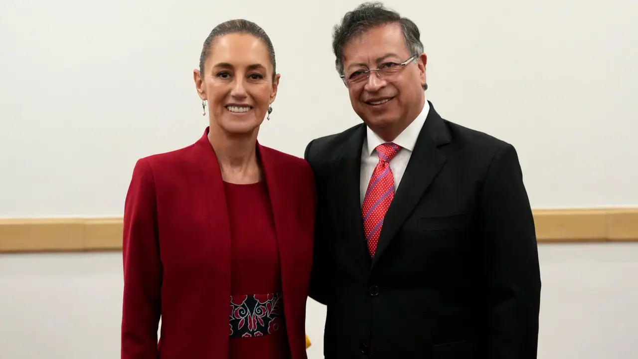 Sheinbaum y Petro son los &uacute;nicos presidentes que, hasta ahora, no han reconocido el triunfo de Noboa.
Foto: presidencia.