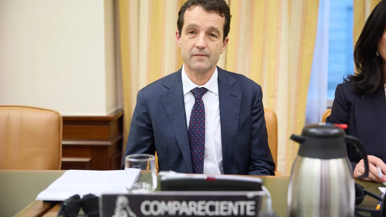 El presidente ejecutivo del Consejo de Administraci&oacute;n de INDRA, &Aacute;ngel Escribano &mdash; Jes&uacute;s Hell&iacute;n / Europa Press