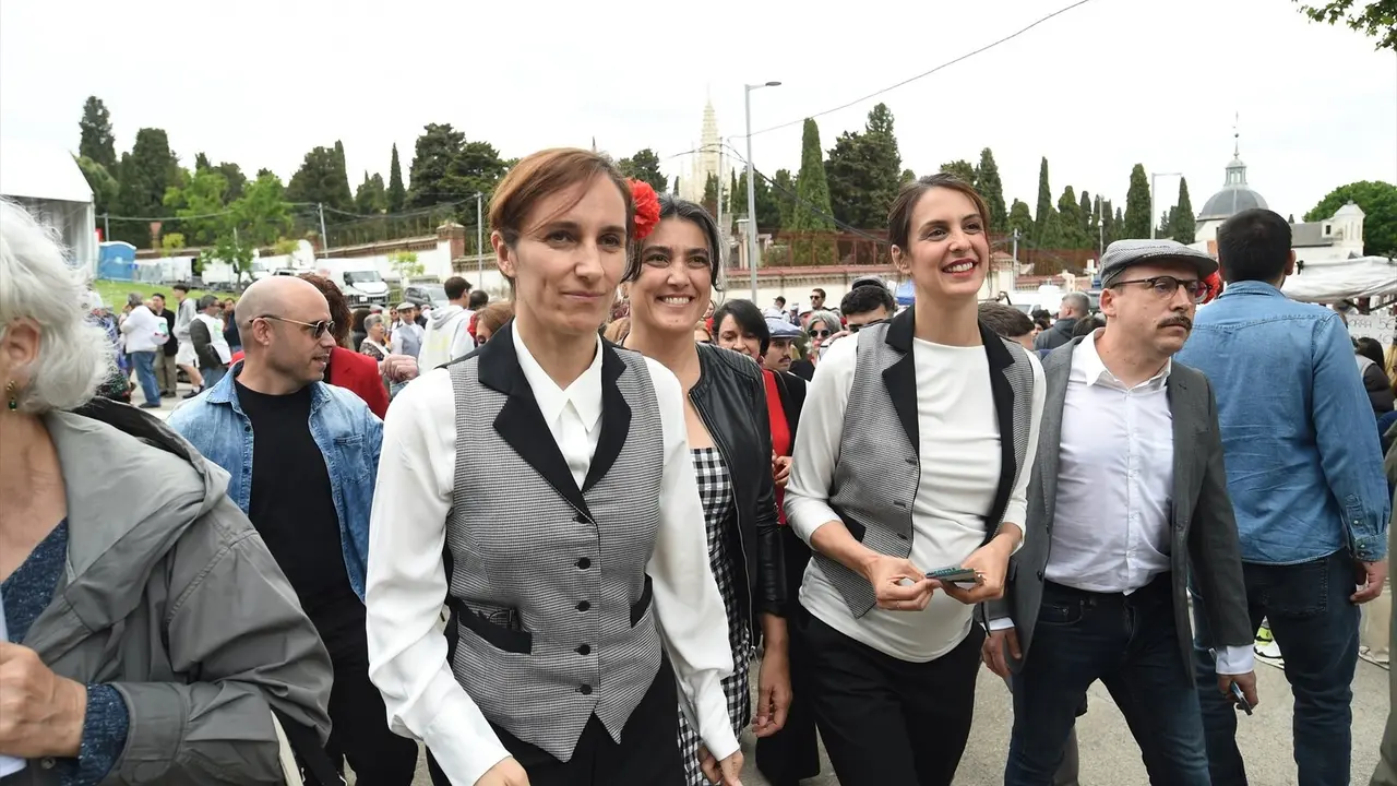 La ministra de Sanidad, M&oacute;nica Garc&iacute;a; la portavoz de M&aacute;s Madrid en la Asamblea, Manuela Bergerot - Gustavo Valiente / Europa Press