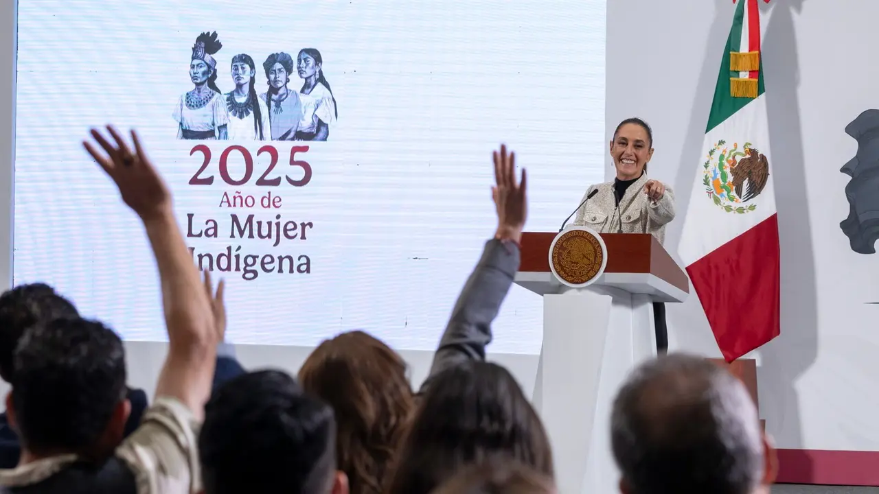 La presidenta de México dijo que su gobierno está trabajando para que no entren en vigor los aranceles de EEUU. Crédito: Presidencia de México