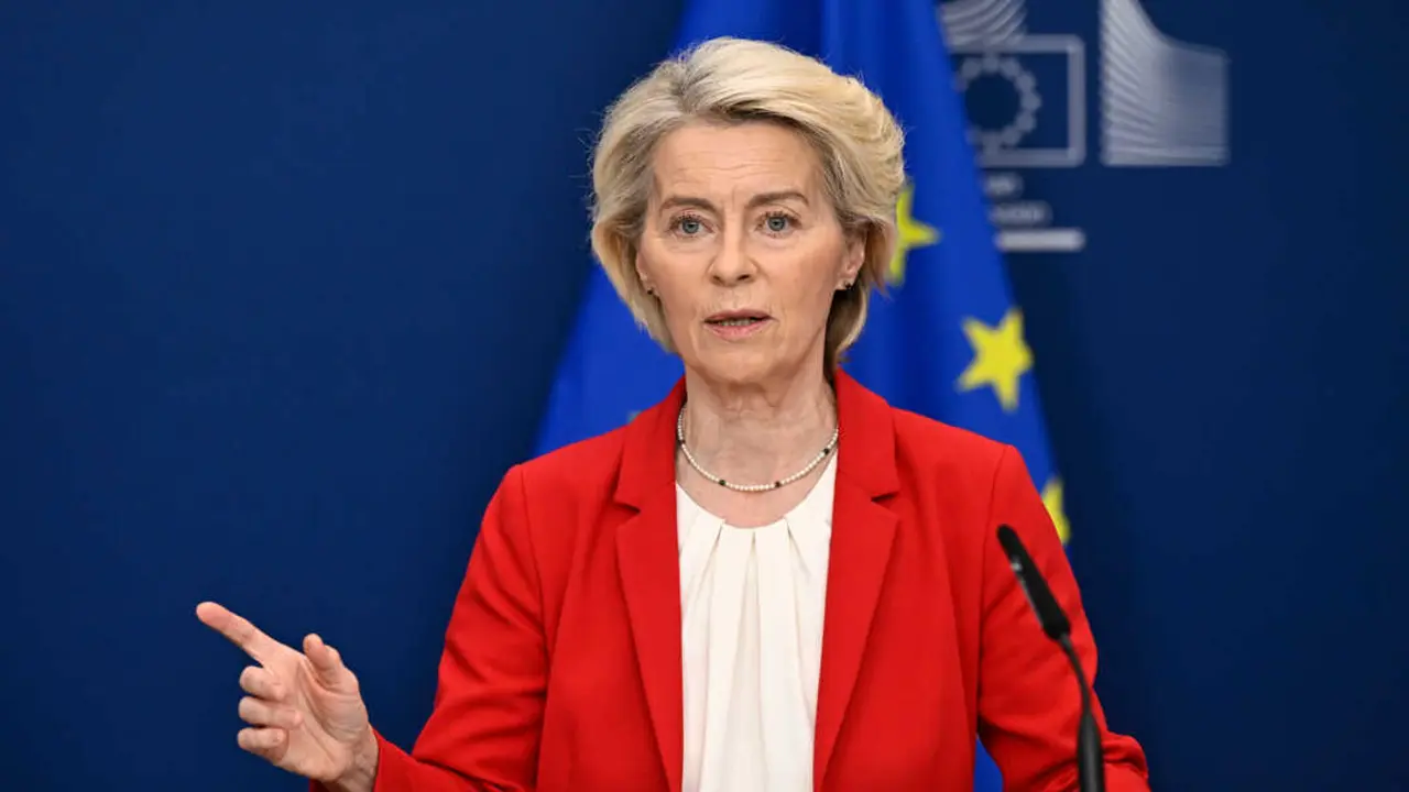 La presidenta de la Comisi&oacute;n Europea, Ursula von der Leyen - Wiktor Dabkowski / Zuma Press / ContactoPhoto
