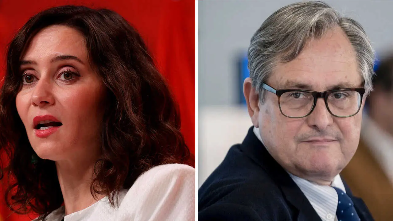 Isabel D&iacute;az Ayuso y Francisco Marhuenda - Europa Press